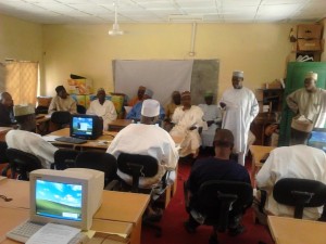 Jigawa Ministry of Education officials addressing the partisipants